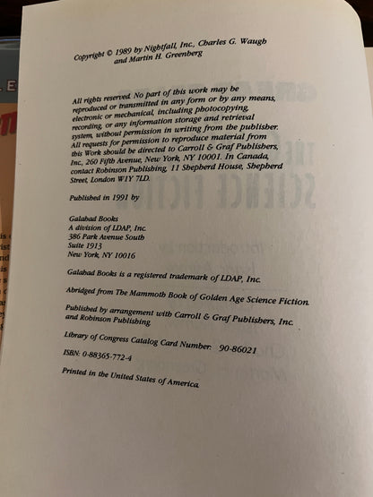 Great Tales of the Golden Age of Science Fiction Compiled by Isaac Asimov et al