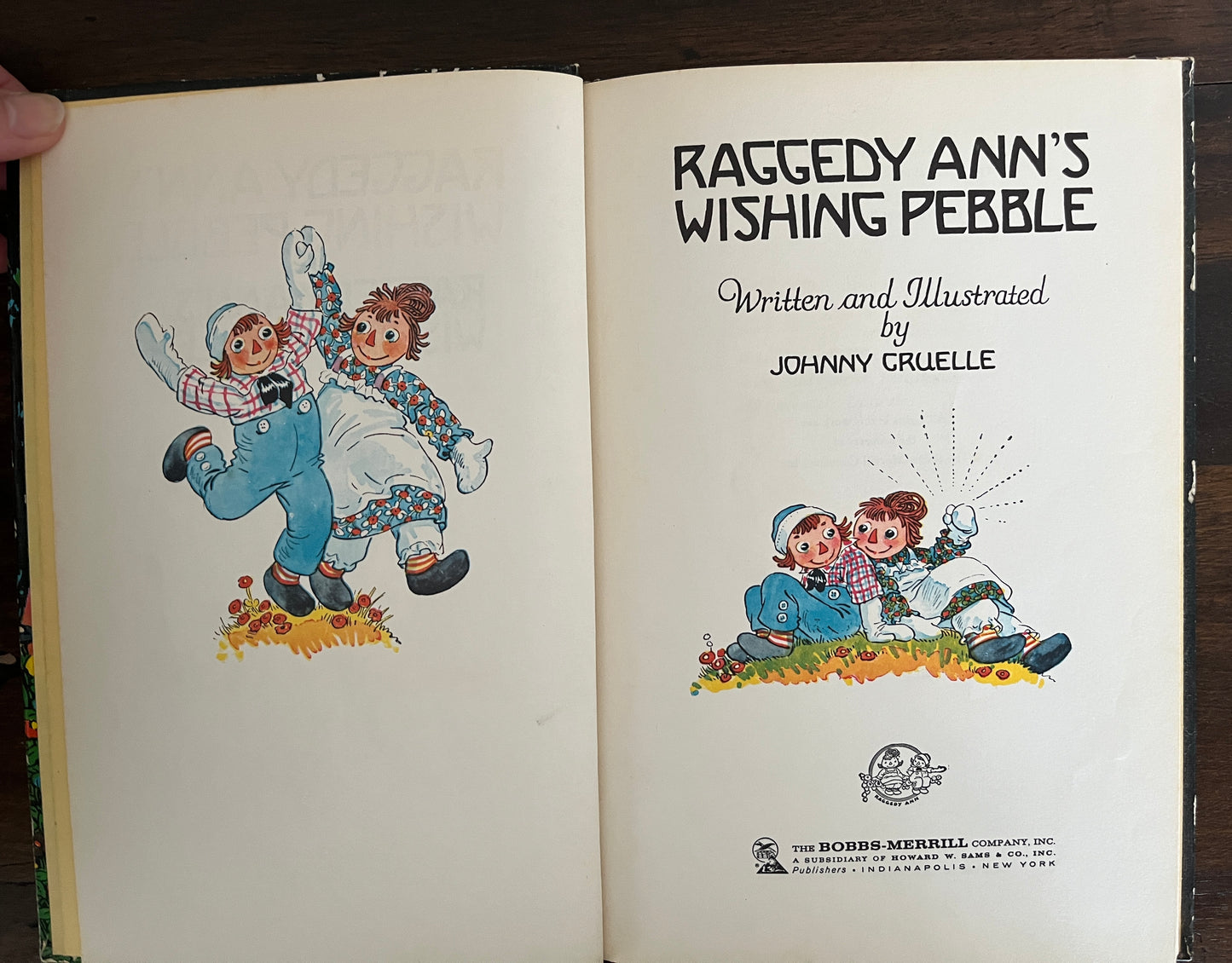 Raggedy Ann's Wishing Pebble by Johnny Gruelle, Hardcover (Bobbs Merrill, 1960)