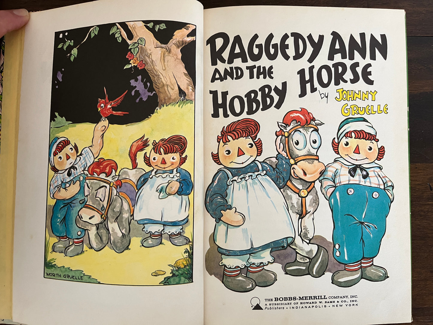 Raggedy Ann and the Hobby Horse by Johnny Gruelle, Hardcover (Bobbs Merrill, 1961)