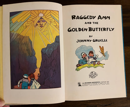 Raggedy Ann and the Golden Butterfly by Johnny Gruelle, Hardcover (Bobbs Merrill, 1961)