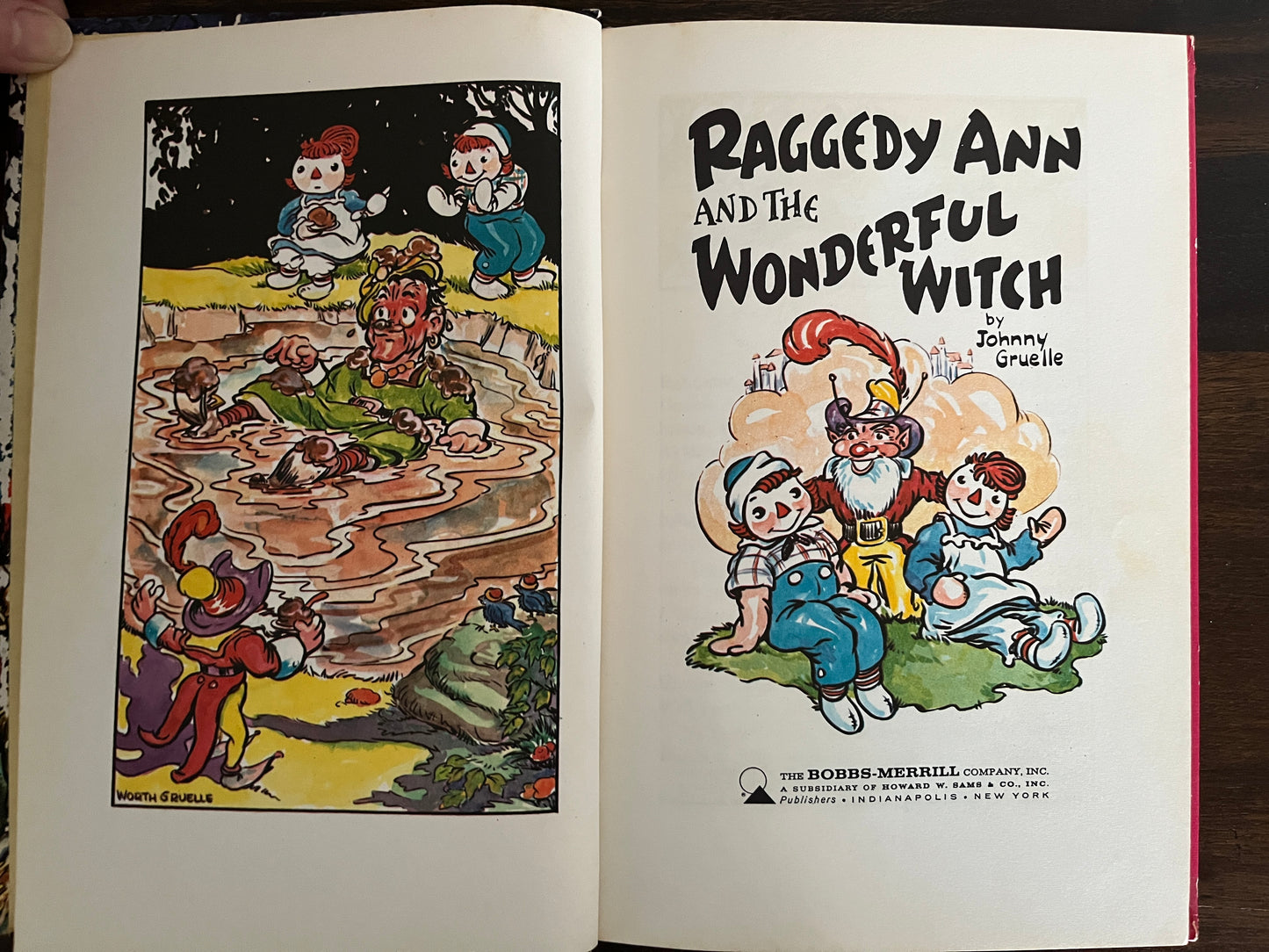 Raggedy Ann and the Wonderful Witch by Johnny Gruelle, Hardcover (Bobbs Merrill, 1961)