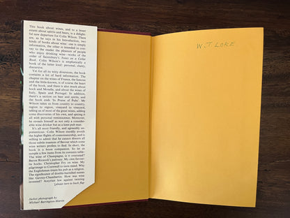 A Book of Booze by Colin Wilson Hardcover/Dust Jacket, First Edition, 1974