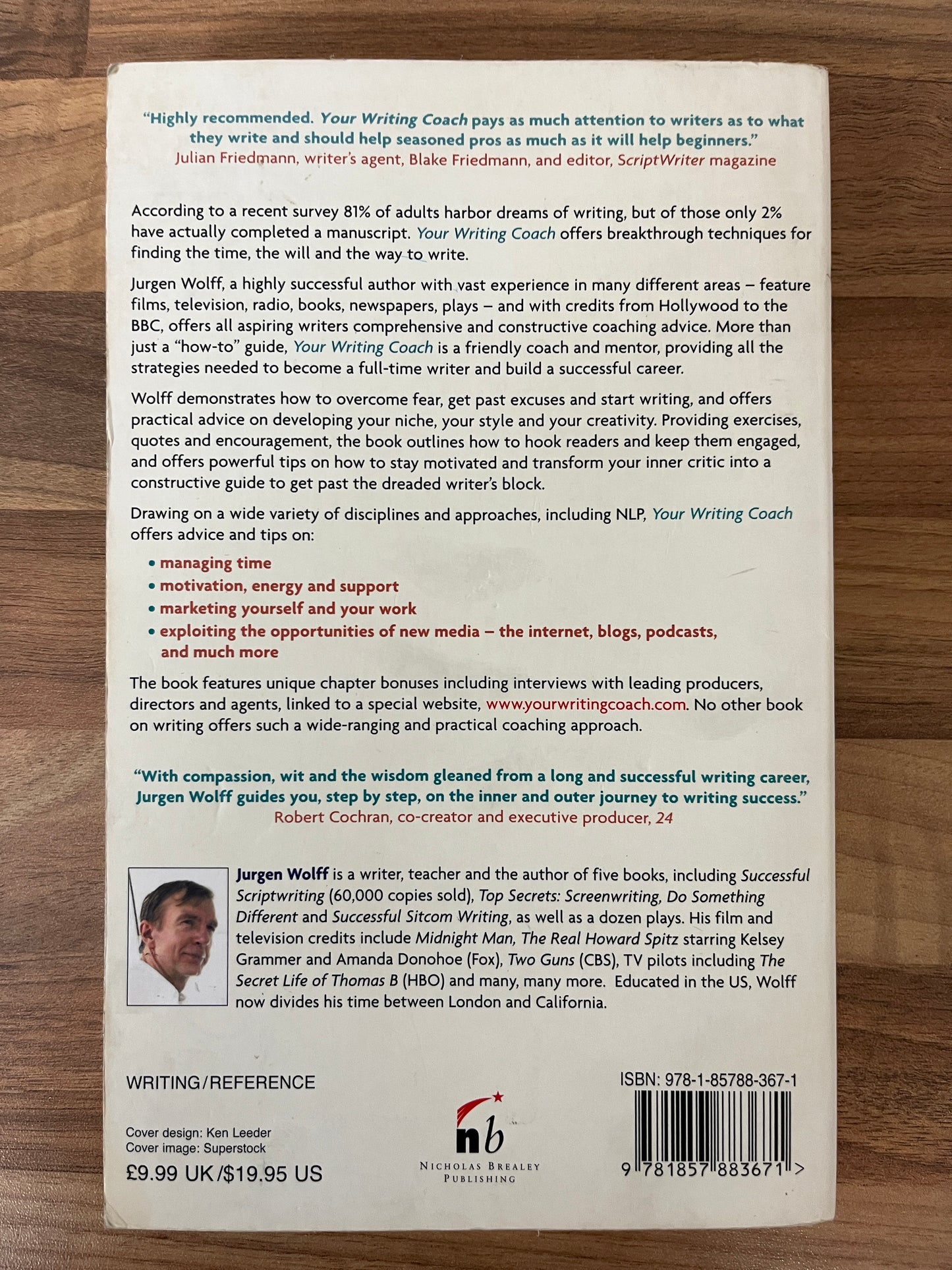 Your Writing Coach: From Concept to Character, from Pitch to Publication by Jurgen Wolff