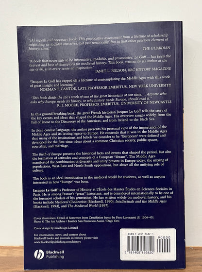 The Birth of Europe 400-1500 by Jacques Le Goff