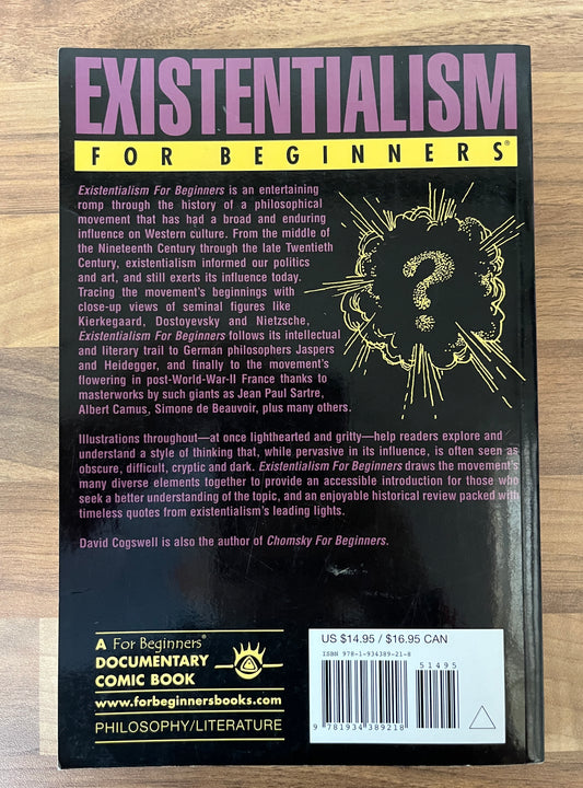 Existentialism for Beginners by David Cogswell, Illustrations Joe Lee
