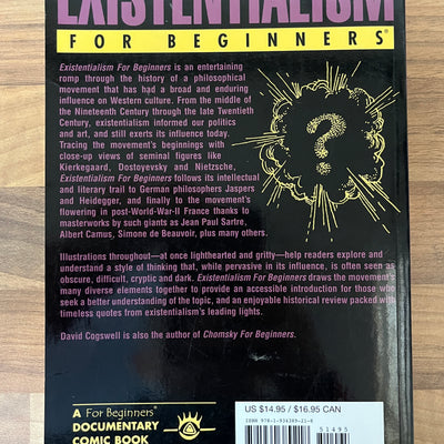 Existentialism for Beginners by David Cogswell, Illustrations Joe Lee