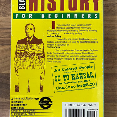 Black History for Beginners (No. 24), First edition by Denise Dennis, Illustrations Susan Willmarth