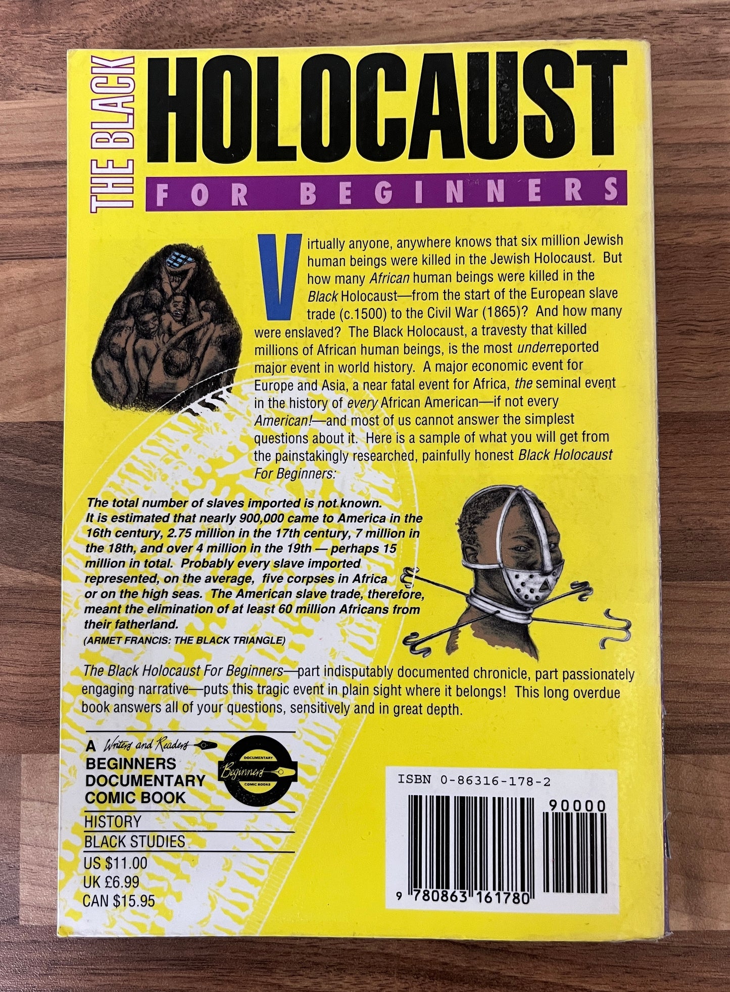 The Black Holocaust for Beginners by S.E. Anderson, illustrated by The Cro-Maat Collective (ex-libris)