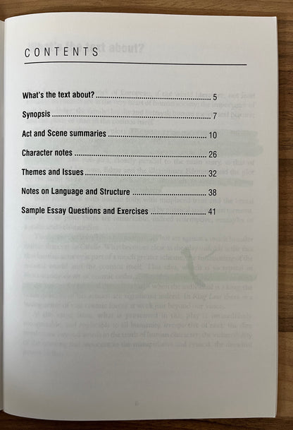 English Text Study Guide: Shakespeare's King Lear by Tony Scanlon (Warringal Literature Guide)