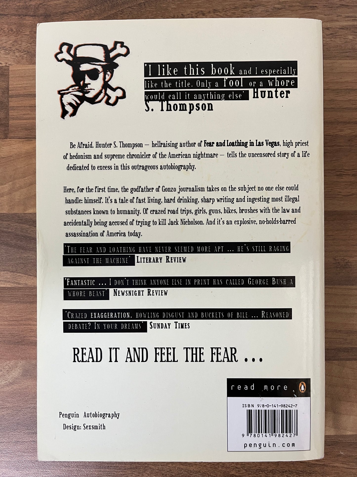 Kingdom of Fear by Hunter S. Thompson, (Penguin, 2015)