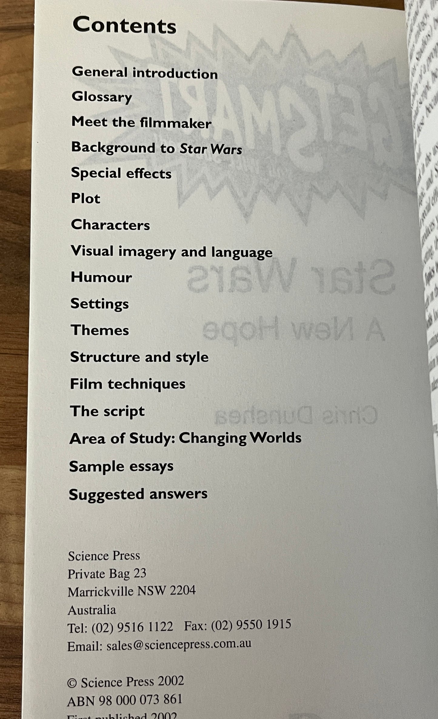 Get Smart Study Guide: Star Wars A New Hope by Chris Dunshea