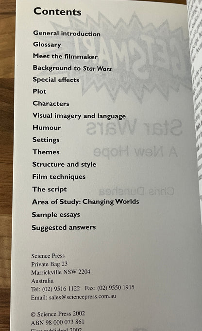 Get Smart Study Guide: Star Wars A New Hope by Chris Dunshea