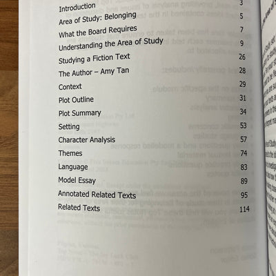 Top Notes Amy Tan's The Joy Luck Club, Study Notes for Area of Study Belonging