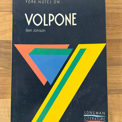 York Notes on Volpone by Ben Jonson, Notes by Douglas Duncan