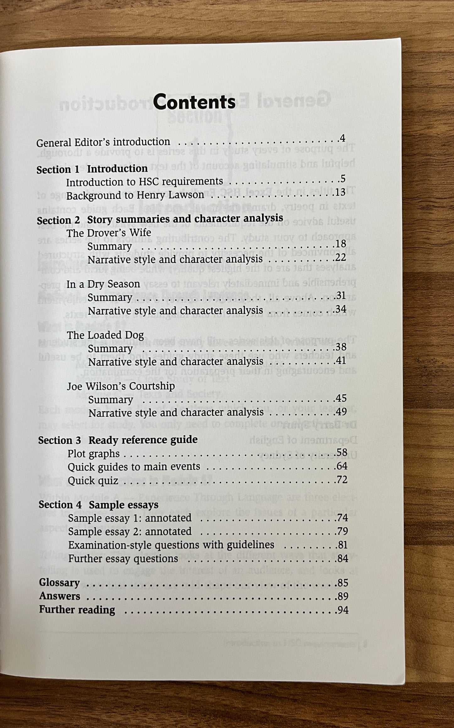 Excel HSC English Study Guide: Henry Lawson by Sarah Rutherford