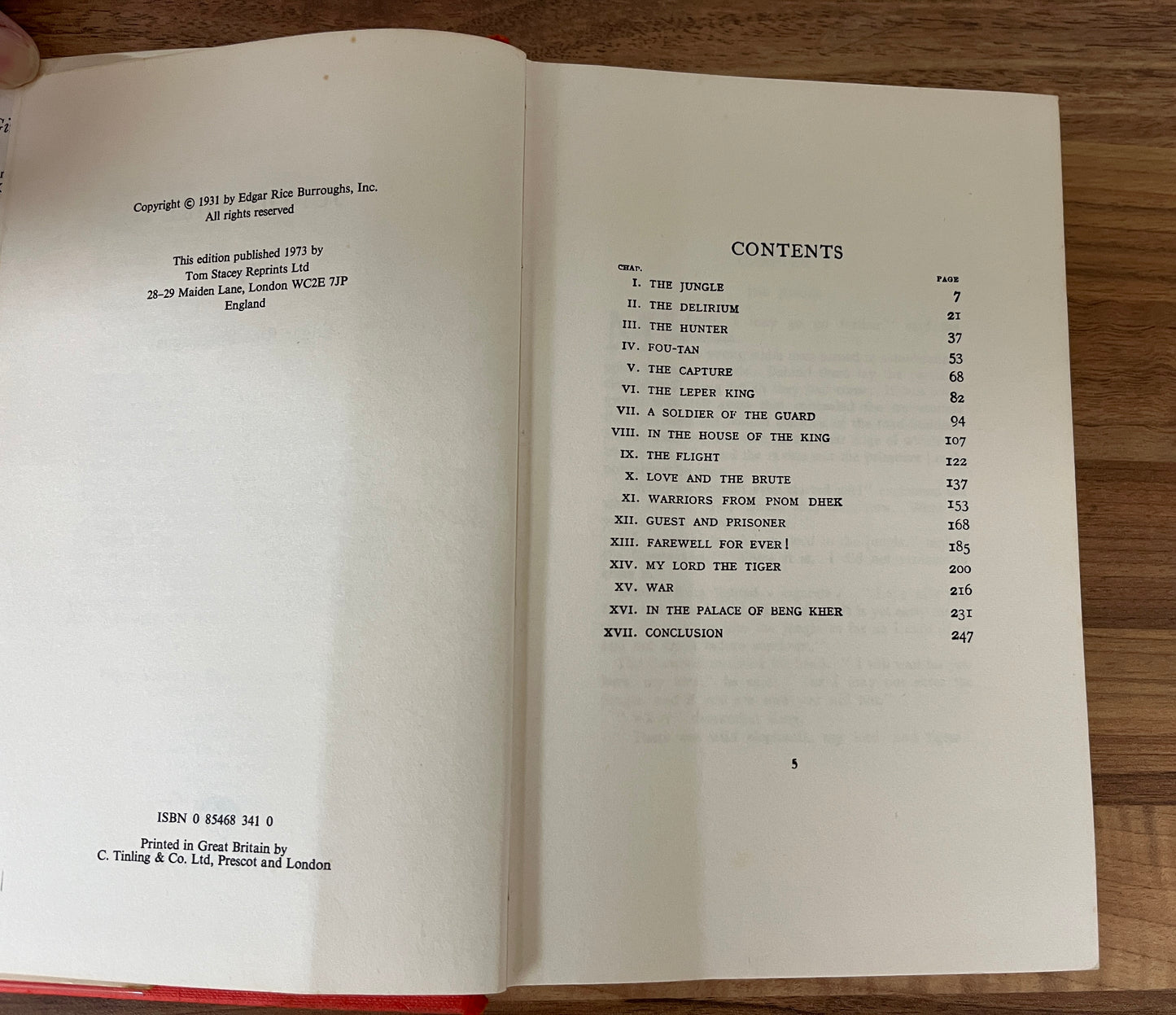 JUNGLE GIRL by Edgar Rice Burroughs - Author of Tarzan of the Apes (HC/DJ, 1973, Tom Stacey)