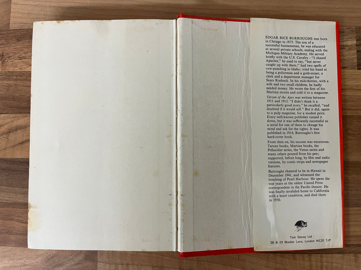 JUNGLE GIRL by Edgar Rice Burroughs - Author of Tarzan of the Apes (HC/DJ, 1973, Tom Stacey)