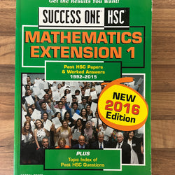 Excel Success One HSC Mathematics Extension 1 2016 Edition Past Papers & Answers
