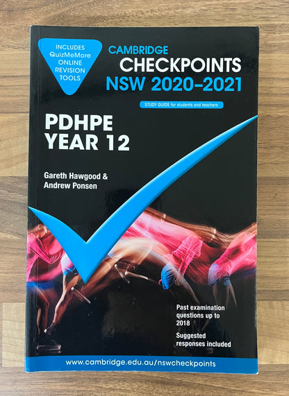 Cambridge Checkpoints NSW PDHPE Year 12 2020-2021 Current Syllabus