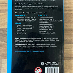 Cambridge Checkpoints NSW PDHPE Year 12 2020-2021 Current Syllabus