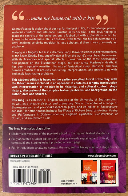 Doctor Faustus, Based on the A-Text (New Mermaids) by Christopher Marlowe