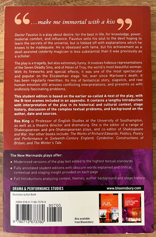 Doctor Faustus, Based on the A-Text (New Mermaids) by Christopher Marlowe