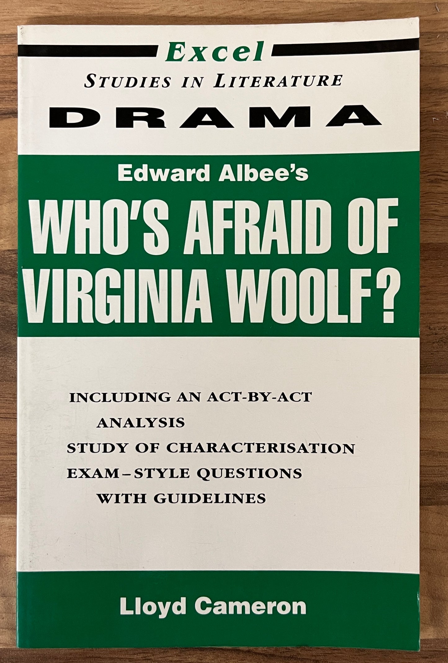 Excel Studies in Literature: Edward Albee's Whos' Afraid of Virginia Woolf