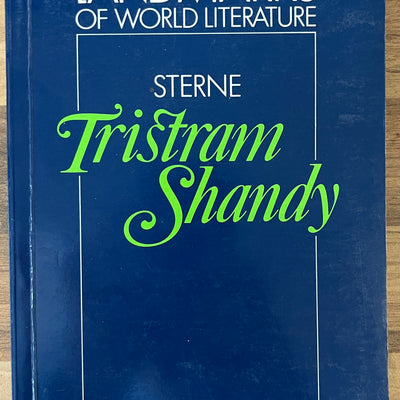Landmarks of World Literature: Sterne: Tristram Shandy by Wolfgang Iser