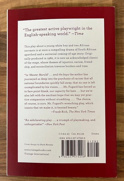 Master Harold ...and the Boys by Athol Fugard (Play)