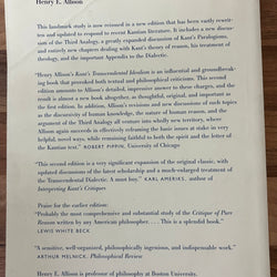 Kant’s Transcendental Idealism: An Interpretation and Defence by Henry E. Allison