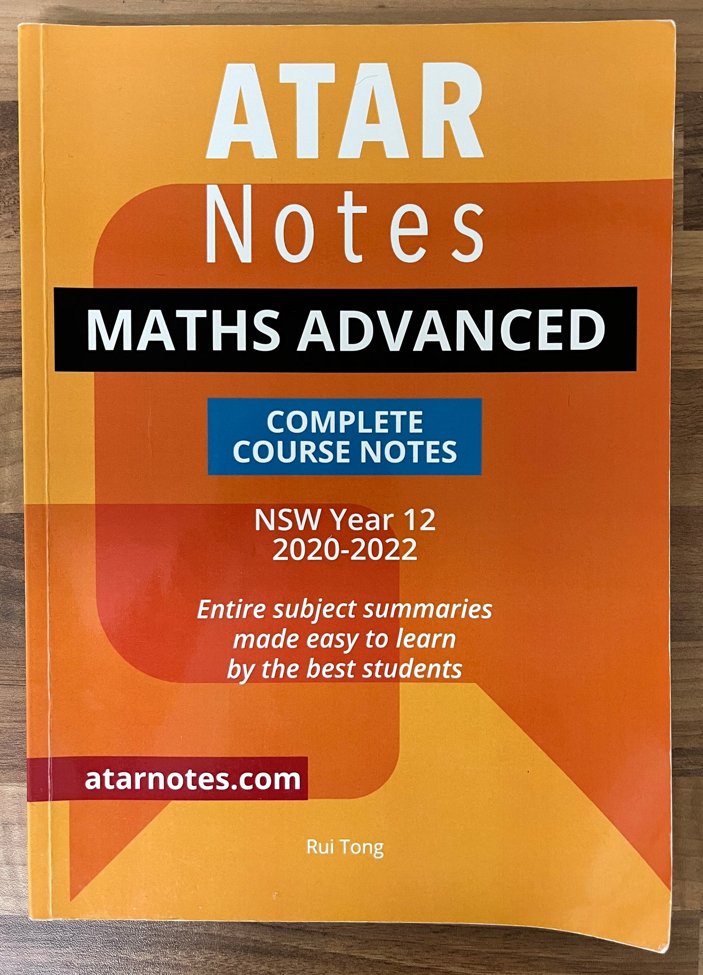 ATAR Notes: NSW Year 12 Mathematics Advanced 2020-2022 Complete Course Notes