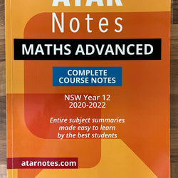 ATAR Notes: NSW Year 12 Mathematics Advanced 2020-2022 Complete Course Notes