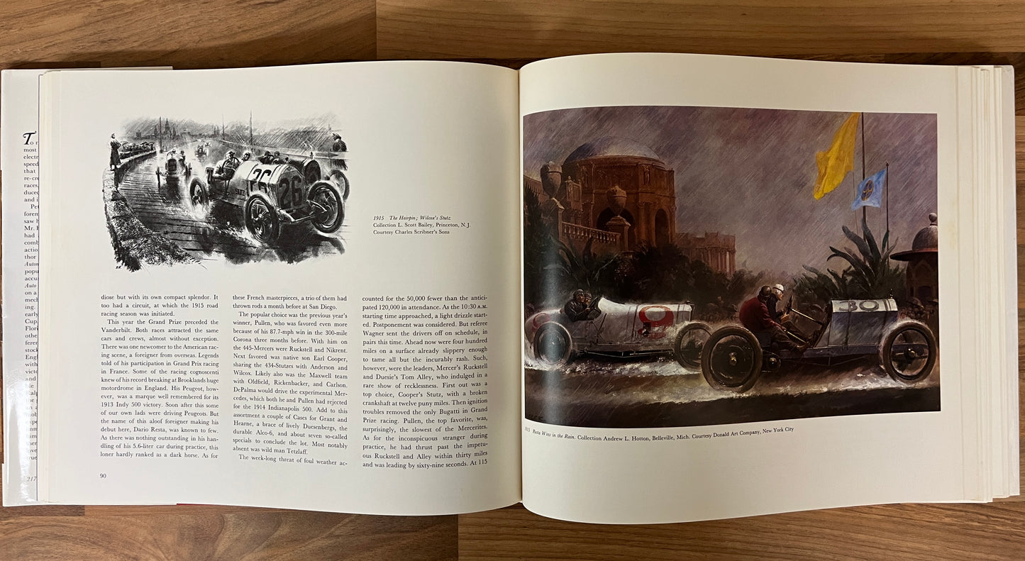Great Auto Races As Told and Painted by Peter Helck Hardcover/Dust Jacket