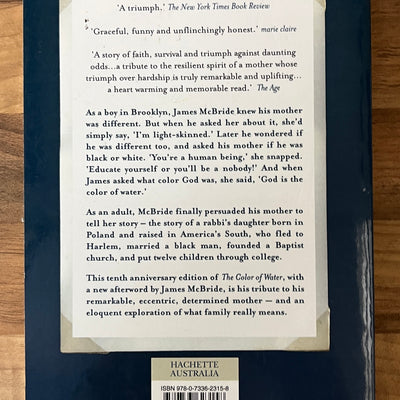 The Color of Water: A Black Man's Tribute to His White Mother- James McBride