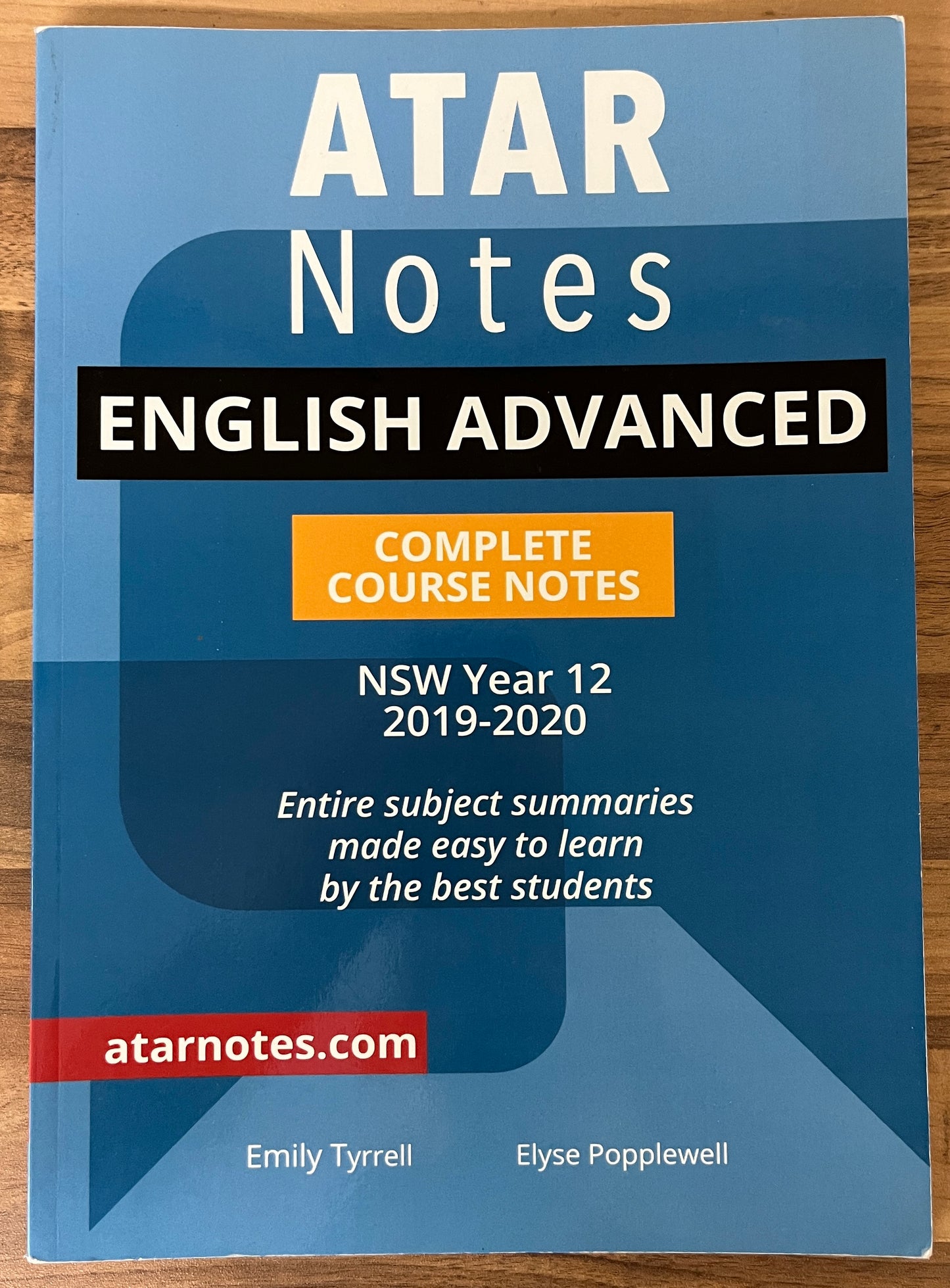 ATAR Notes: NSW Year 12 English Advanced Complete Course Notes 2020-2022