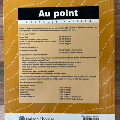 Au Point: Nouvelle Edition Student’s Book by Elaine Armstrong et al