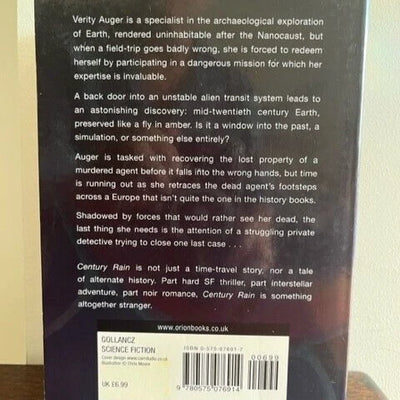 Century Rain by Alastair Reynolds (Paperback, 2005) SIGNED COPY