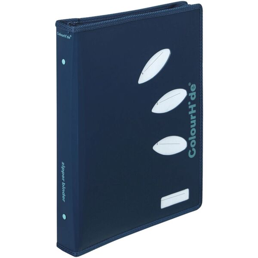 ColourHide Zip Binder A4 2 D T's Textbooks