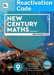 (EBOOK REACTIVATION ONLY/EMAILED) New Century Maths 9 5.1/5.2 (1 x 26 month NelsonNetBook Reactivation code), 2nd Edition (FIRM SALE)