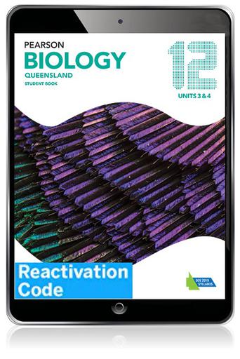 (EBOOK REACTIVATION ONLY/EMAILED) Pearson Biology 12 QLD eBook Reactivation Code