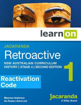 (EBOOK REACTIVATION ONLY/EMAILED) Jacaranda Retroactive 1 Stage 4 NSW Australian Curriculum LearnON, 2nd Edition (REACTIVATION CODE)  (FIRM SALE)