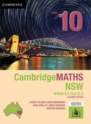(EBOOK/EMAILED) CambridgeMATHS Year 10 Stage 5.1/5.2/5.3 NSW, 2nd Edition (ACCESS CODE) (FIRM SALE)