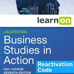 (EBOOK REACTIVATION ONLY/EMAILED) Jacaranda Business Studies in Action HSC Course eBookPLUS, 7th Edition (REACTIVATION CODE) (FIRM SALE)