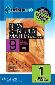 (EBOOK ONLY/EMAILED) New Century Maths 9 Advanced for the Australian Curriculum NSW Stages 5.2/5.3