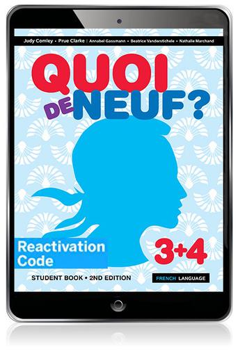 (EBOOK REACTIVATION ONLY/EMAILED) Quoi de neuf ? 3+4 eBook Reactivation Code (FIRM SALE)