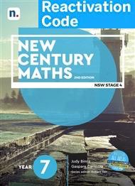 (EBOOK REACTIVATION ONLY/EMAILED) New Century Maths 7 (1 x 26 month NelsonNetBook Reactivation code), 2nd Edition (FIRM SALE)
