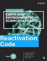 (EBOOK REACTIVATION ONLY/EMAILED) Earth and Environmental Science in Focus Year 12 eBook Reactivation Code (FIRM SALE)