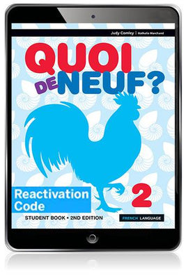 (EBOOK REACTIVATION ONLY/EMAILED) Quoi de neuf ? 2 eBook Reactivation Code (FIRM SALE)