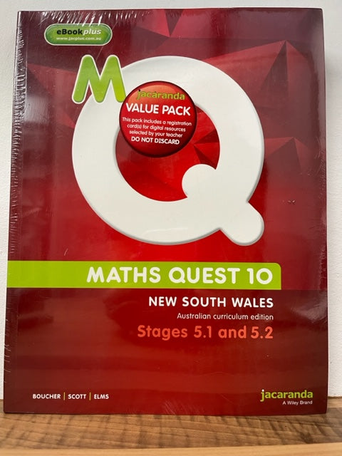Maths Quest 10 for NSW 5.1/5.2 AC Student Book, 1st Ed. NEW/SEALED