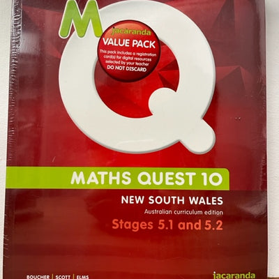 Maths Quest 10 for NSW 5.1/5.2 AC Student Book, 1st Ed. NEW/SEALED